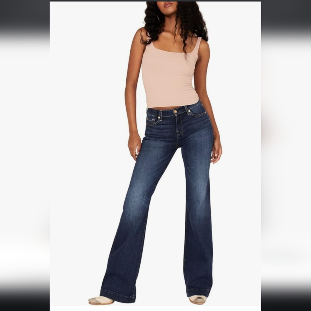 For All Mankind, Women's Blue Flared Jeans, Beauty Condition, Amazing Fit!